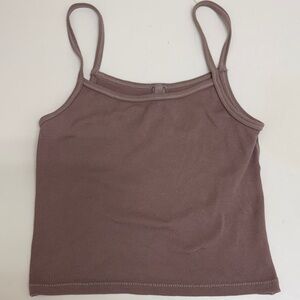 SKIMS Women's Ribbed Tank Top - Brown